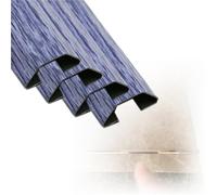 180 Cm Long Wood Grain Wire Guard Surface Raceway Channel, 1 4 10 Pcs Stainless Steel Molding Strip, Cable Protector Self-Adhesive, Paintable(F-4 pcs,Outer Width 38mm)