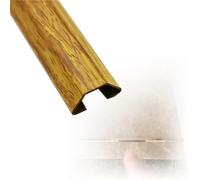 180 Cm Long Wood Grain Wire Guard Surface Raceway Channel, 1 4 10 Pcs Stainless Steel Molding Strip, Cable Protector Self-Adhesive, Paintable(B-1 pc,Outer Width 38mm)