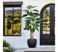 180 cm Tall Artificial Tree, Artificial Green Plants with Pot, Easy-Care Decoration Tree, for Patios and Living Rooms