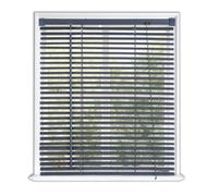 (180 cm Width x 160 cm Drop, Light Wood Textured) Lister Cartwright 25mm PVC Venetian Blinds Windows Blind Easy Fit Child Safety Included
