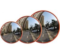 180° Convex Security Mirror - 60cm/23.6in Shatterproof PC Safety Mirror for Indoor & Outdoor Use - Traffic Safety Surveillance and Security Solution