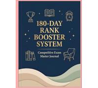 180-Day Rank Booster Study Planner: Competitive Exam Preparation Journal