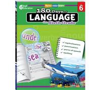 180 Days of Language for Sixth Grade: Practice, Assess, Diagnose (180 Days of Practice)