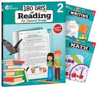 180 Days(tm) Reading, Writing and Math for Grade 2: 3-Book Set: Practice, Assess, Diagnose (180 Days of Practice)