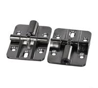 180 Degree Adjustable Folding Table Hinges,Zinc Alloy Door Cabinet Locking Hinge Hardware With Positioning Function For Tables Doors Furniture (Black)