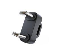 180 Degree Angle TC to TC Adapter U-Shaped Adapter Connector PD 100W/10Gbps Type-C 180 Extender