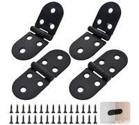 180 Degree Flip Hinges, 4 Pcs Butler Tray Flap Hinges for Folding Table, Cabinet, Wardrobe Doors, Timber Wooden Box - Home Furniture Hardware