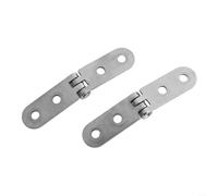 180 Degree Foldable Hinge Set 2pcs for Sewing Machine Cabinet Door Flap Mounting with 4 Hole Screw-On Design