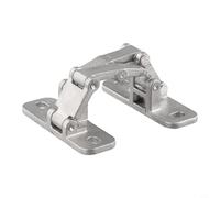 180 Degree Heavy Duty Hinge for Stone Door 304 Stainless Steel Invisible Door Hinge Adjustable Fire Door Hinge 100-400kg Load Capacity(Trumpet)