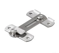 180 Degree Latch Door Lock in Stainless Steel for Robust Security in Cabinets, Furniture and Hotel Doors (Silver L)