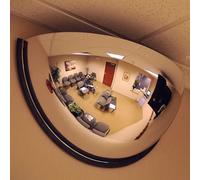 180 Degree Panoramic Dome Mirror, 1/4 Dome Mirror, Half Dome Convex Safety Mirror, 12" Diameter, For Office, Home And Shop (Size : 50cm/19.6")
