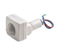 180 Degree PIR Motion Sensor Switch for Outdoor Lights, Adjustable & Sensitivity, IP44 Waterproof, White(White)
