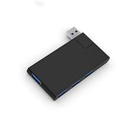 180 Degree Rotating USB 3.0 HUB Super Speed External 4-Port USB Splitter Port Air Laptop PC Computer USB Hub (Color : Black)