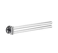 180 Degrees Rotation Bar Hanger Space Saving Swivel Towel Rack Kitchen Modern Double Arm Bathroom Brass Heavy Duty Wall Mounted towel bar(B)