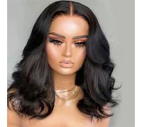 180 Density Short Body Wave HD Lace Front Human Hair Wig Brazilian 13x4 Body Wave Lace Frontal Wigs For Women-8inches-150%-13x4 Lace Wig