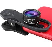 180° fisheye Lens,for iPhone, Samsung, Pixel,BlackBerry etc,with Clip,Cell Phone Lens,anamorphic Lens,Funny Pictures