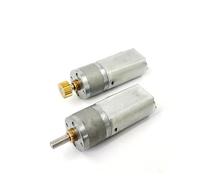 180 Gear electronic starter DC 3V-12V Small DC electronic starter Slow Speed Reducer Deceleration Geared Metal Gearbox Wheel Robot EKFBQBGW(With copper gear)