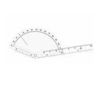 180° Goniometer, PVC Medical Protractor, Measuring Tool, Goniometer Plastic Angle Ruler Protractor for Joint Measurement Clear Rotary Design