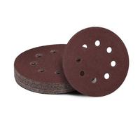 180 Grit Sanding Discs Sandpaper, Jamiikury 5 Inch Orbital Sander Sandpaper Hook and Loop Sanding Pads Round Sand Paper - Pack of 20