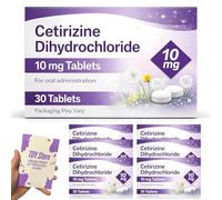 180 Hayfever & Allergy Relief Cetirizine 10mg Tablets - 6 Month Supply - Non-Drowsy Antihistamine Tablets | TDY Bundle Including Allergy Relief & Prevention Guide