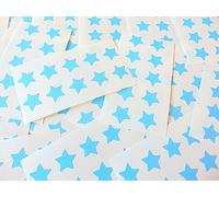 180 Labels, 15mm Stars, Light Blue, Colour Code Stickers, Self-Adhesive Sticky Coloured Labels
