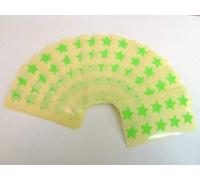 180 Labels, 15mm Stars, Lime Green, Colour Code Stickers, Self-Adhesive Sticky Coloured Labels
