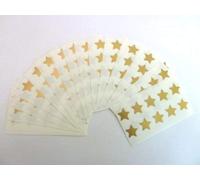 180 Labels, 15mm Stars, Matt Gold, Colour Code Stickers, Self-Adhesive Sticky Coloured Labels