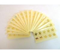 180 Labels, 15mm Stars, Shiny Gold, Colour Code Stickers, Self-Adhesive Sticky Coloured Labels