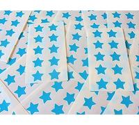 180 Labels, 15mm Stars, Turquoise, Colour Code Stickers, Self-Adhesive Sticky Coloured Labels