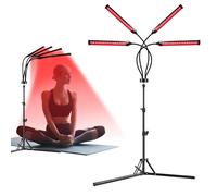 180 LEDs Red Light Lamp with Stand, 4-Head Gooseneck Infrared Lamp