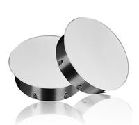 180 mm Chimney Hole Cover, Pack of 2 Stainless Steel Chimney Covers, Stove Pipe Cover, Pipe Cover Cap, Smoke Pipe Blind Cap for All-Round Stove Pipes, Diameter 180 mm