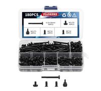 180 Pcs Computer Screws, PC Fan Screws, PC Case Screwsset, Long Short Computer Thumb Screw Set for PCs Fans Hard Drive Standoffs Assortment