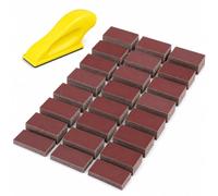 180 PCS Mini Detail Sanding Kit with 80-1000 Grit Paper and Hand Block | support coarse shaping and fine finishing for furniture repair, car body prep, model making and DIY craft work