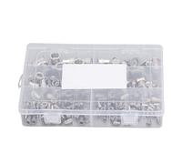 180 Pcs Rivet Nut Kit, Flat Head Threaded Insert Nuts, M3 M4 M5 M6 M8 M10 Stainless Steel -, Durable Material, Ideal for Automotive and Industrial Use