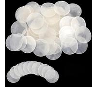180 Pieces 2 Round Natural Oyster Shells With Double Holes For Diy Crafts, Ideal For Wind Chimes Making