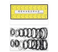 180 Pieces O Ring Watch Gasket Waterproof Rubber Watches Sealing Ring Kit Assorted Rubber Watches Sealing Rings Washers Watch Back Gasket Cover Replacement Set for Repair (18 Sizes Black)