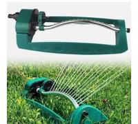 180° Rotating Garden Sprinkler Head for Hose - Brass & Plastic Automatic Swing Watering Nozzle, 8-10 m Coverage Radius, Compatible with Standard Ga(19 Holes Swing 180)