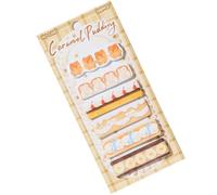 180 Sheets Dessert Themed Labels Sticker Adhesive Note Memo Sheets Book Page Marker for Notebook Planner File Folder Repositionable Adhesive Note for Study