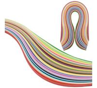 180 Sheets Quilling Paper Strips, 36 Colors Quilling Strips with Length 54cm Width 10mm for DIY Arts and Crafts