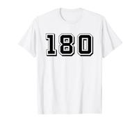 180 - Three dart treble top darts score - Dart player fun T-Shirt