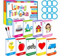 180 Toddler Learning Flashcards, Educational Tool for Preschoolers