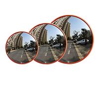 180° Wide Angle View Curved Convex Road Mirror Traffic Mirror Round Blind Spot Mirror for Driveway Supermarket Garage Safety or Store and Office Security to Eliminate Blind Spots and Corners (45CM)