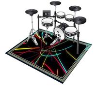 180 x 140 cm Electronic Drum Carpet, Drum Mat, Drum Rug, Anti-Slip Musical Instrument Pad for Drumming Performance Non-Slip Soundproof Blanket, Professional Non-Slip Drum Carpet For Percussion