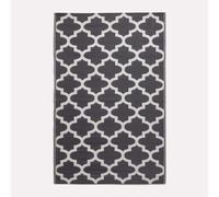 (180 x 270 cm) Nola Geometric Black & White Outdoor Rug