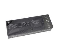 1800 "Daily Collection Snack Napkins 1/4 Fold 24 cm x 16.5 cm Black Enjoy Your Meal