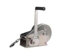 1800 Lbs 304 Stainless Steel Hand Winch Two-Way Self-Locking Manual Sewage Small Anti-Rust Lifting Tool Construction Site