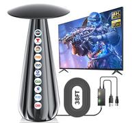 1800+ Miles Range TV Antenna Indoor, 2025 HDTV Antenna for Smart TV, Digital Antenna for Local Channels with Signal Amplifier, Supports 4k 8k 1080p All TVs -38ft Coax Cable