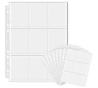 1800 Pockets Trading Card Covers,100-Pages Double Sided 9-Pocket 11 Holes Waterproof Transparent Film Cards Folder toploaders,Card Binder Storage Album Pages Game Sports Collecting Album