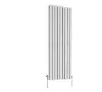 (1800 x 620mm Double) NRG Horizontal Vertical Designer D-shape Radiator Single Double Panel Bathroom Central Heating Rads White
