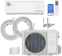 18000 BTU Air Conditioner, Wall Split, Wi Fi, 5 In 1, Cooler, Heater, Dehumidifier, Air Purifier, Heat Pump, Remote Control, 5.3 kW App Control, Pre Gassed, 2 Pipes & Installation Kit Included